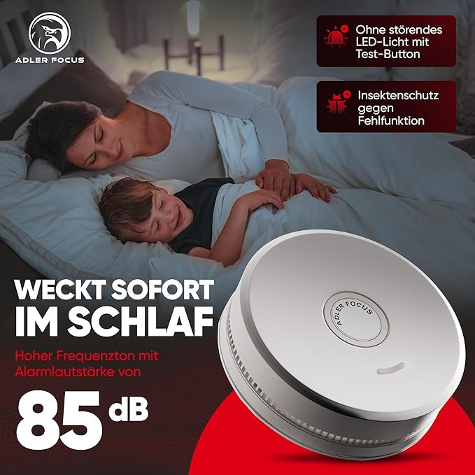 هشدار دهنده وآشکارساز دود برند Adler Focus