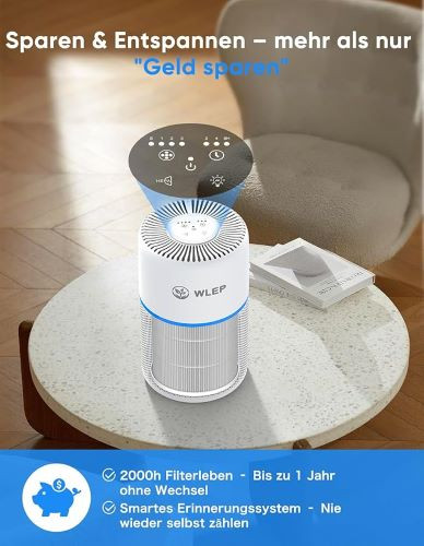 دستگاه تصفیه هوای هوشمند وایفای با اپلیکیشن و کنترل صوتیWLEP