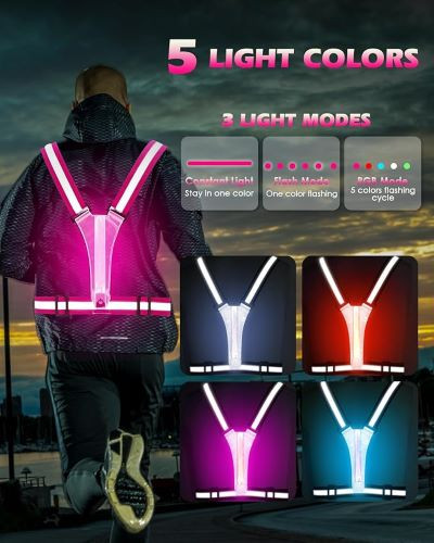 جلیقه بازتابنده LED -ZACRO