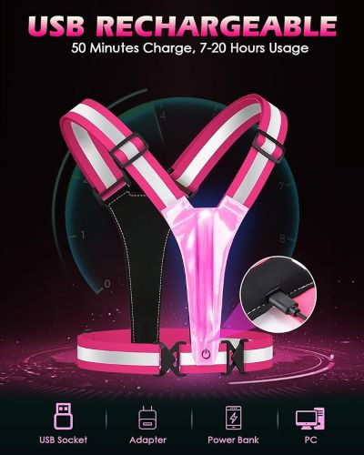 جلیقه بازتابنده LED -ZACRO