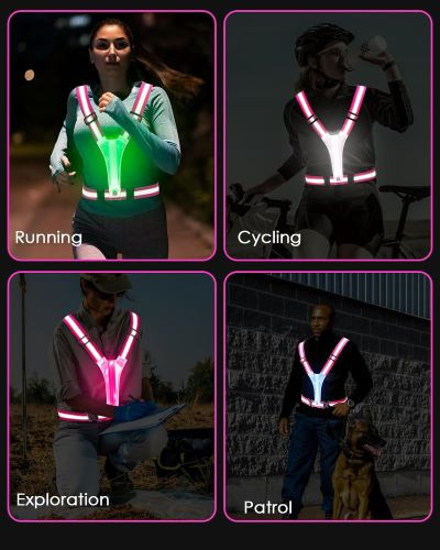 جلیقه بازتابنده LED -ZACRO