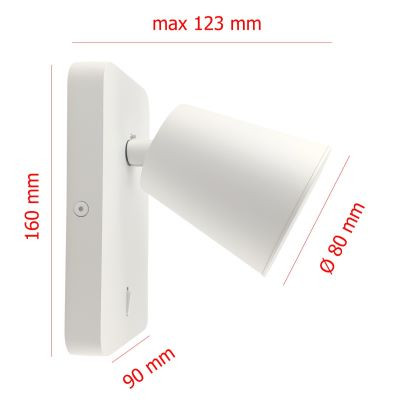لامپ دیواری LED TRELO HL66804-WH/GOLD، طلایی