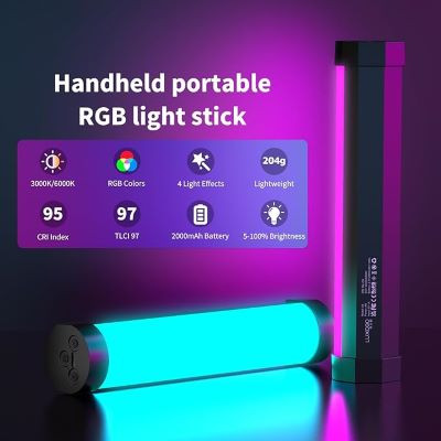 چراغ ویدیویی LED LUXCEO V8 پک 2 عددی