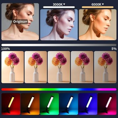 چراغ ویدیویی LED LUXCEO V8 پک 2 عددی