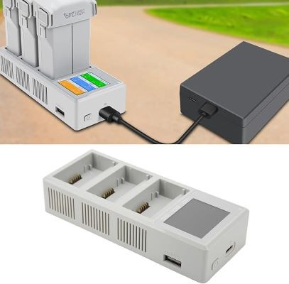 هاب شارژ باتری پهپاد با نمایشگر LCD USB