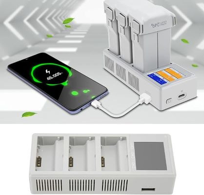 هاب شارژ باتری پهپاد با نمایشگر LCD USB