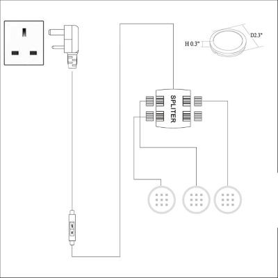 کیت چراغ زیر کابینتی برند Vlio