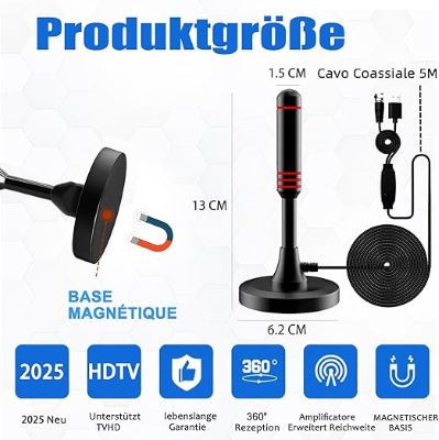 آنتن Sofobyte DVB-T/DVB-T2 با تقویتکننده