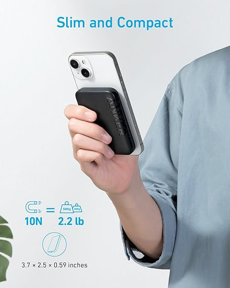 پاوربانک ANKER مدل 321MagGO ظرفیت 5000 میلی آمپر ساعت