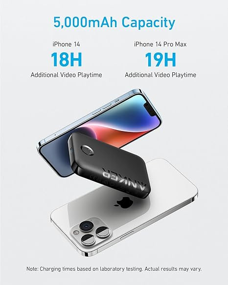 پاوربانک ANKER مدل 321MagGO ظرفیت 5000 میلی آمپر ساعت