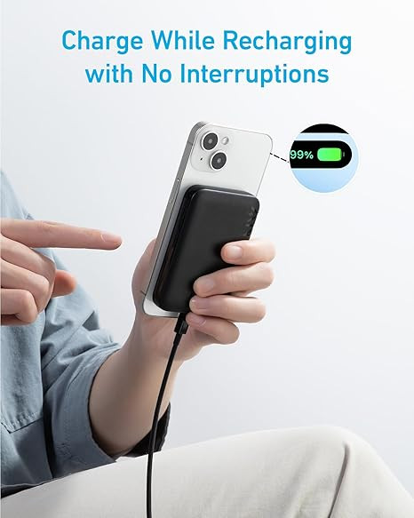 پاوربانک ANKER مدل 321MagGO ظرفیت 5000 میلی آمپر ساعت