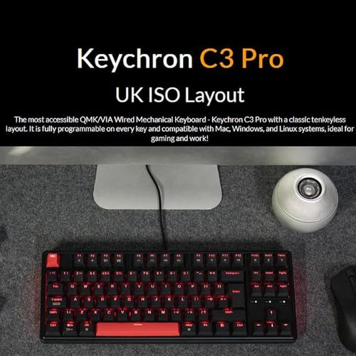 کیبورد گیمینگ سفارشی بی سیمKeychron C3 Pro