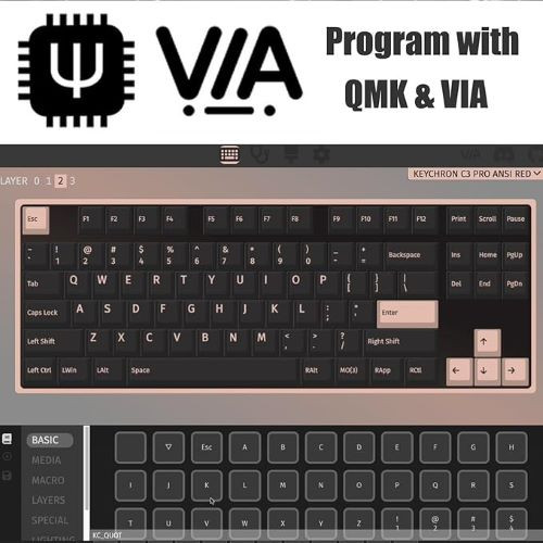 کیبورد گیمینگ سفارشی بی سیمKeychron C3 Pro