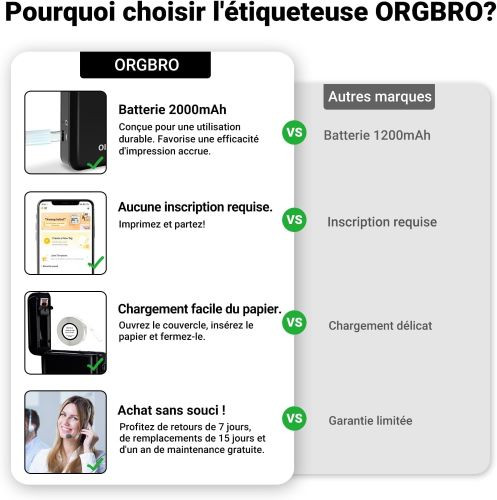 پرینتر لیبل زن برچسب زنORGBRO X1