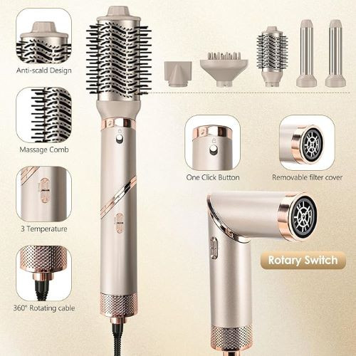 سشوار، برس حرارتی، حالت دهنده موANLUOMANIA