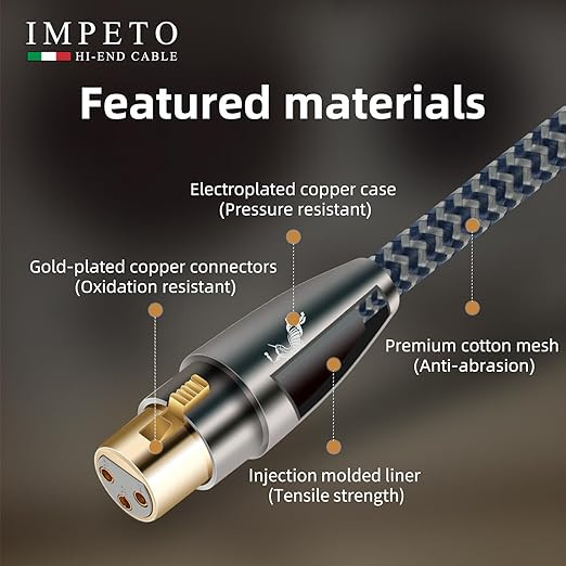 کابل میکروفون Impeto XLR