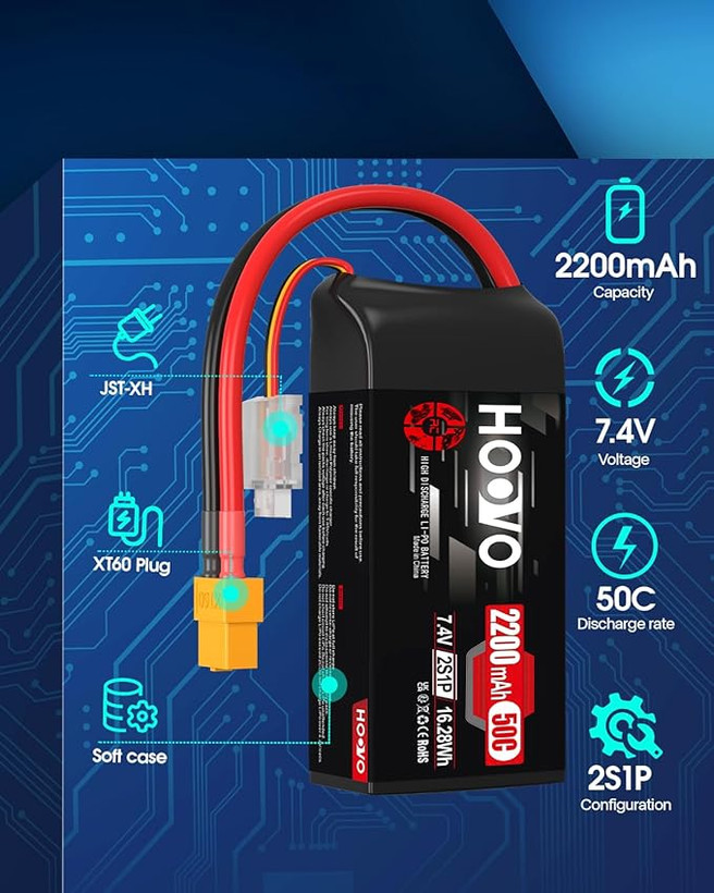 باتری لیپو HOOVO 2S 2200