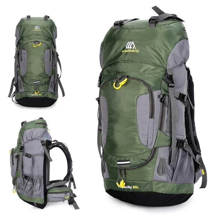 کوله پشتی کوهنوردی OUTDOOR 60 L زیتونی برند از Weikani
