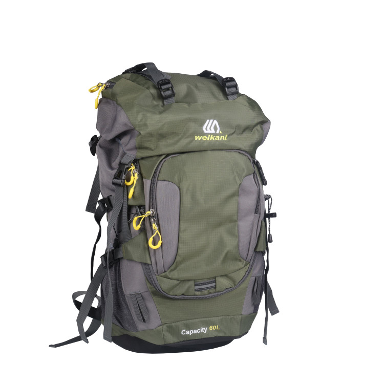 کوله پشتی کوهنوردی OUTDOOR 60 L زیتونی برند از Weikani