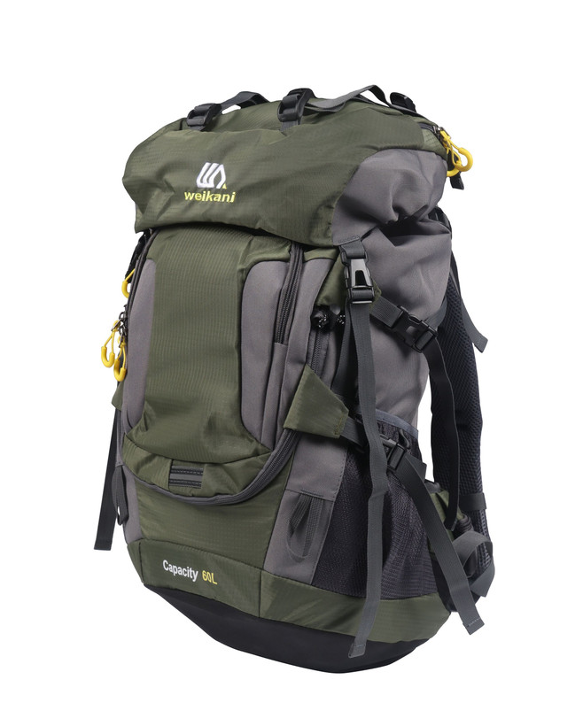 کوله پشتی کوهنوردی OUTDOOR 60 L زیتونی برند از Weikani