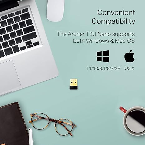آداپتور وایفای USB تیپی-لینک نانو AC600 (آرچر تی2یو نانو)
