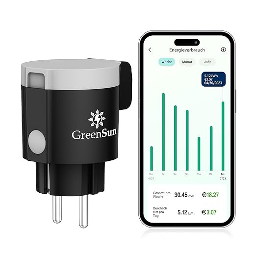 پریز هوشمند 16 آمپر GreenSunدارای WIFI
