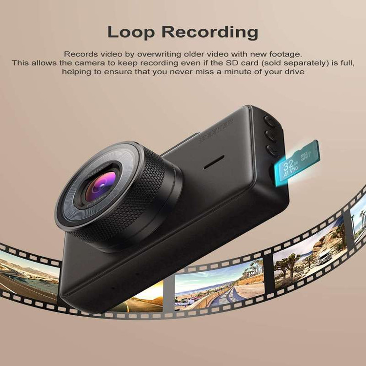 دوربین ثبت وقایع دید در شب 1080P خودرو مارک iZEEKER مدل GD100