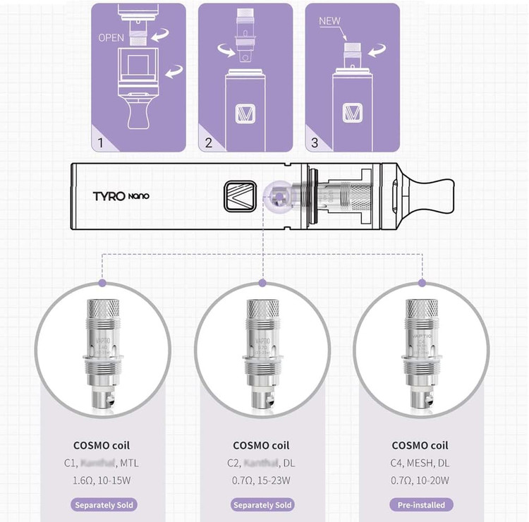 قلم ویپ VAPTIO Tyro-Kit