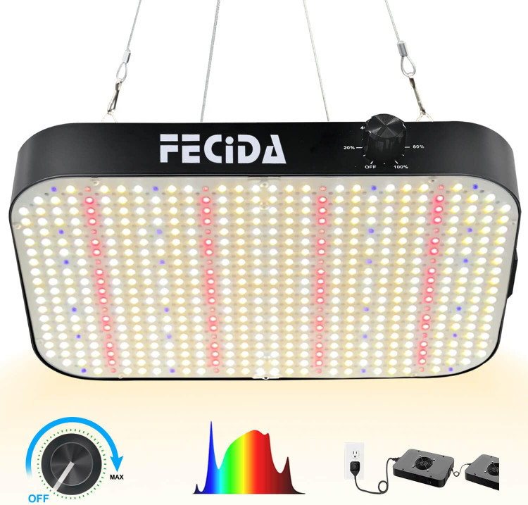 پروژکتور ال ای دی رشد گیاه برند FECIDA مدل GL-CR600