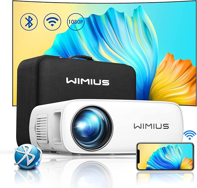 ویدیو پروژکتور فول اچدی 1080p با روشنایی 9800 لومن برند WiMiUS