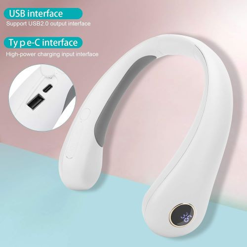 گرم کننده گردن آویز، گرم کننده شانه دیجیتال قابل شارژ با USB(صورتی)