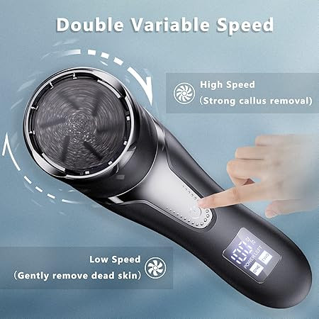سوهان برقی وکیومی پاک کننده پینه پا V-510 با قابلیت شارژ USB و دیجیتال