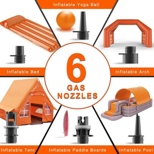 پمپ باد قابل شارژ Dskeuzeew با ظرفیت 20PSI و ظرفیت 9000 میلیآمپر