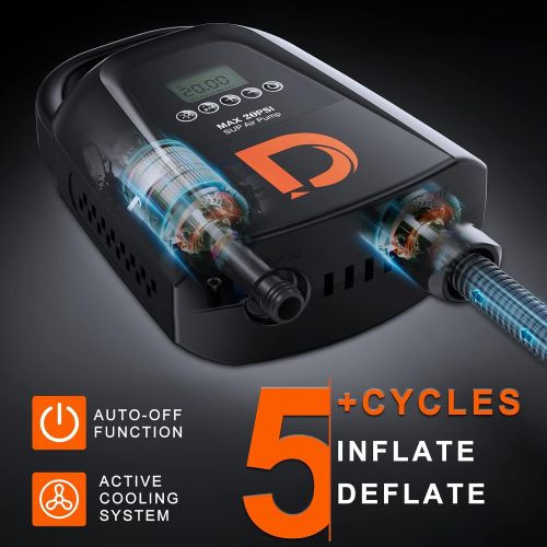 پمپ باد قابل شارژ Dskeuzeew با ظرفیت 20PSI و ظرفیت 9000 میلیآمپر