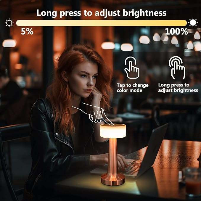 چراغ رومیزی LED طلایی LED DESK LAMP