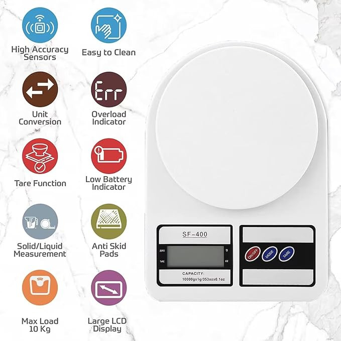 ترازوی آشپزخانه Bulfyss الکترونیک مدل SF-400