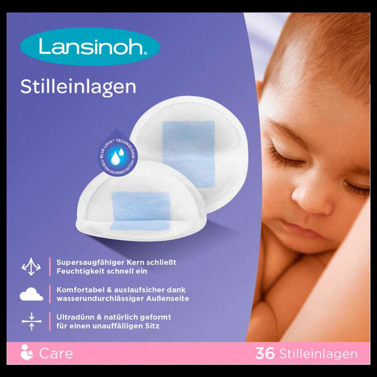 پد سینه آنتی باکتریال Lansinoh بسته ۳۶ عددی