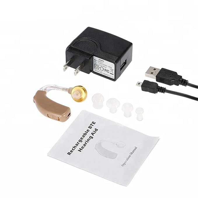 سمعک و تقویتکننده صدا پشت گوشAMOI مدل C-108، قابل شارژ، بژ