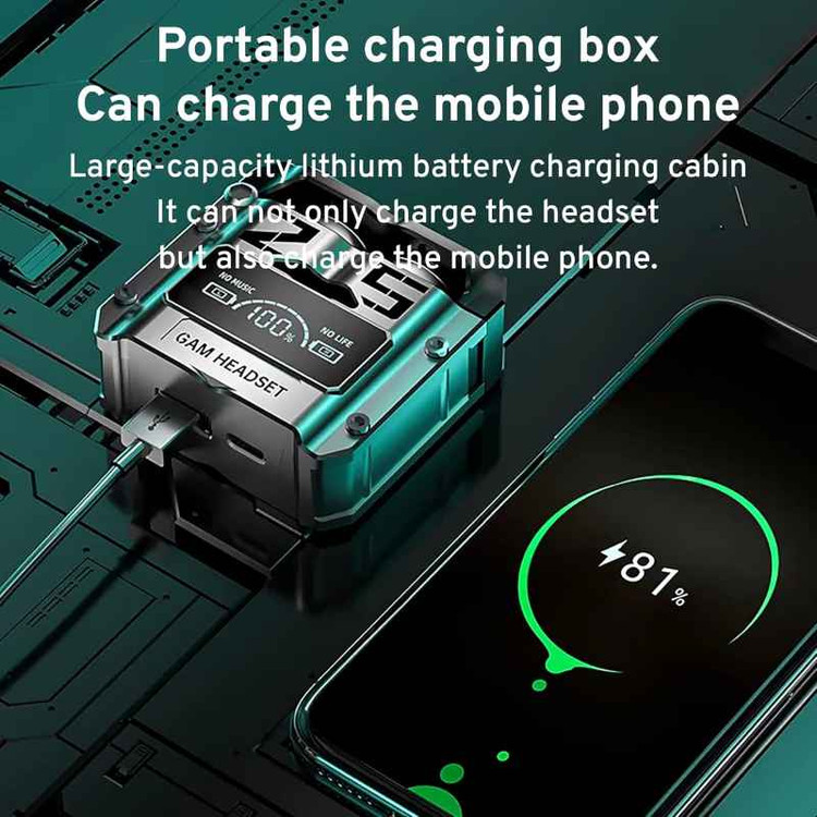 هدفون بلوتوثی M25 BT5.3 با قابلیت حذف نویز محیطی ضد آب IPX4