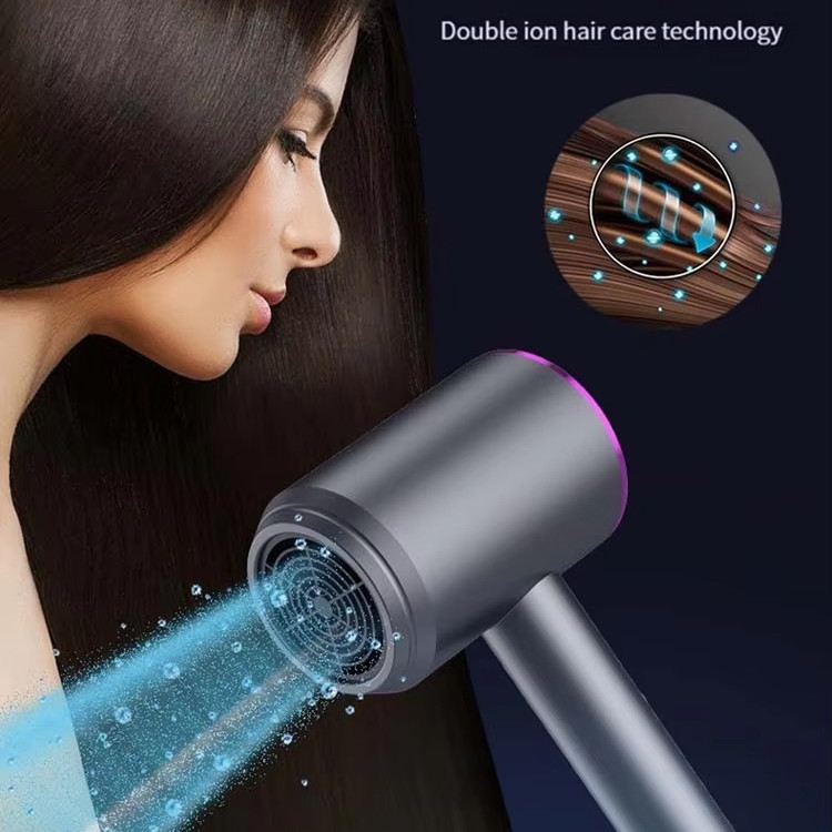 سشوار FASHION HAIR DRYER مدل EARLYFISH LONIC با کنترل هوشمند و خشک کن سریع 1200 وات - خاکستری