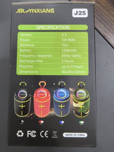 اسپیکر بلوتوثی JBL/YINXIANG مدل J25