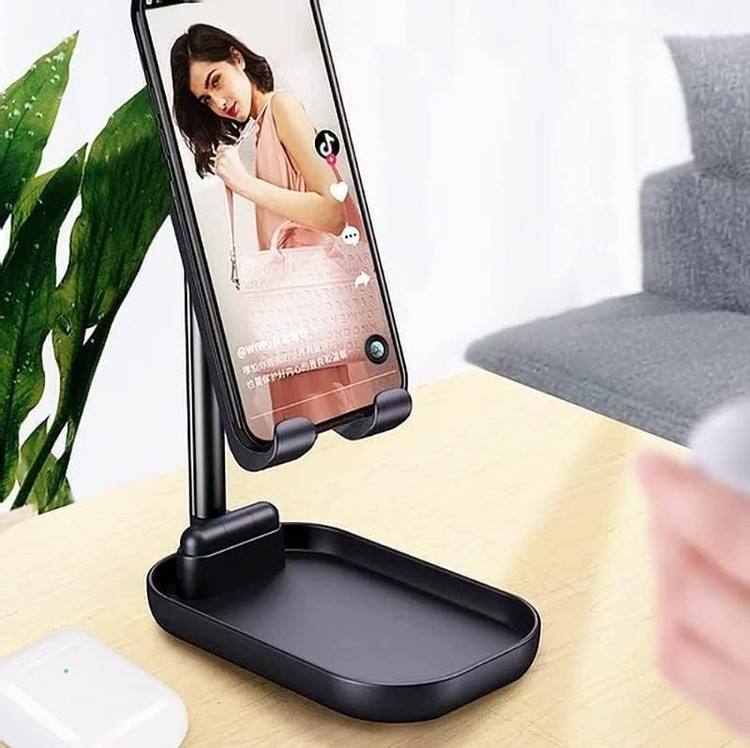 پایه تلسکوپی تاشو موبایل WIWU ZM100 برای گوشی و تبلت رومیزی(رنگ سفید)