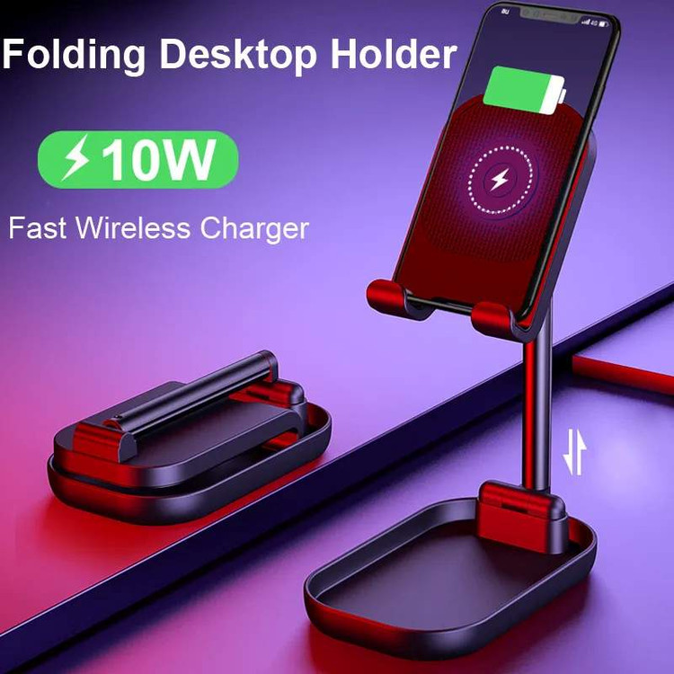 پایه تلسکوپی تاشو موبایل WIWU ZM100 برای گوشی و تبلت رومیزی(رنگ سفید)