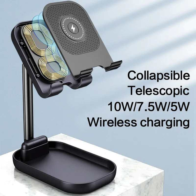 پایه تلسکوپی تاشو موبایل WIWU ZM100 برای گوشی و تبلت رومیزی(رنگ سفید)