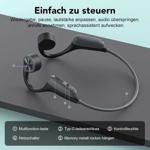 هدفون Bone Sound بلوتوث 5.3، هدفون بیسیم هدایت استخوانی برند RR SPORTS