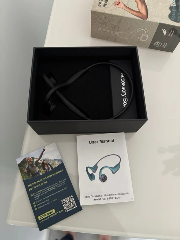 هدفون Bone Sound بلوتوث 5.3، هدفون بیسیم هدایت استخوانی برند RR SPORTS