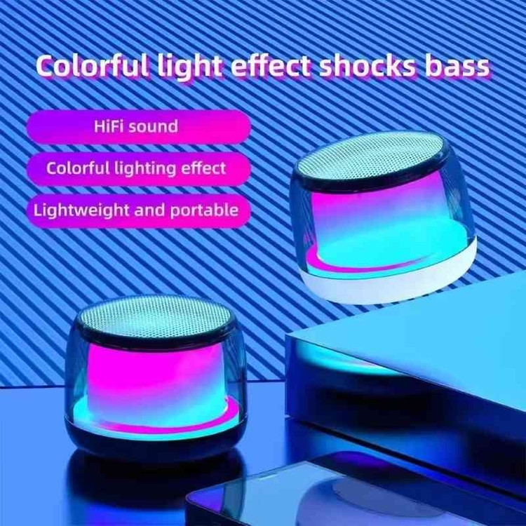 اسپیکر بلوتوثی RGB با صدای فراگیر ۳۶۰ درجه