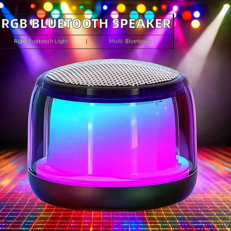اسپیکر بلوتوثی RGB با صدای فراگیر ۳۶۰ درجه