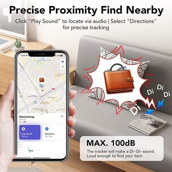 تگ ردیاب هوشمند برند QCOQ مدل TX03 پک 4 عددی
