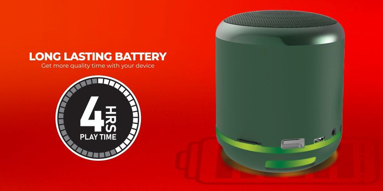 اسپیکر بلوتوث قابل حمل Audionic Gear 3 با چراغهای RGB، رادیو FM، پشتیبانی از USB و کارت حافظه microSD